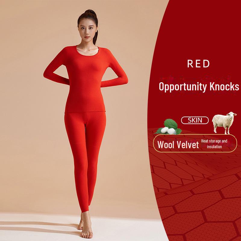 

Комплект термобелья Juyitang Luxury Cashmere Silk Seamless - черный, золотой, с высокой резинкой, круглый вырез, осенняя версия M