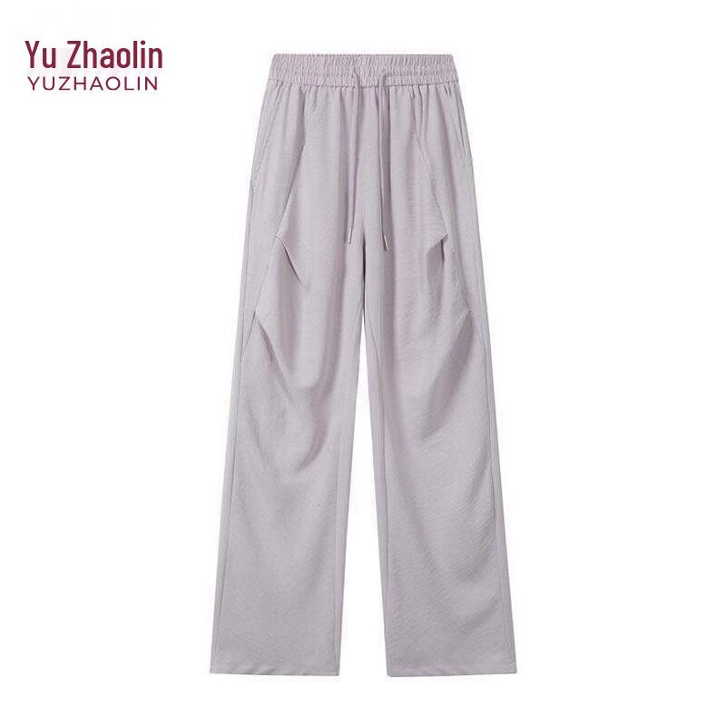 YUZHAOLIN Men s Old Money Style Pleated Wide-Leg Casual Trousers 2XL