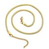 Minimalist Korean Style Gold-Plated Snake Chain Clavicle Necklace In Stainless Steel
