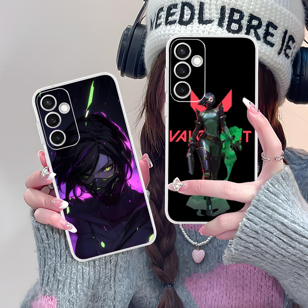 Valo Viper Phone Case for Samsung Galaxy S25 S24 S23 S22 S21Plus FE Ultra Soft TPU Clear Shockproof Cover