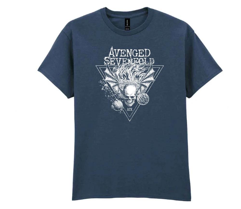 Avenged Sevenfold blue dusk TShirt Premium cotton Heavy metal progressive L