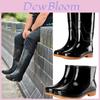 Black High Top Water Shoes With Non Slip Sole For Outdoor Work And Rain Protection