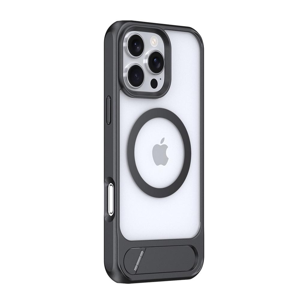 For IPhone 16 Promax Skin Magnetic Phone Case for Apple 15 Diagonal Stand Phone Case