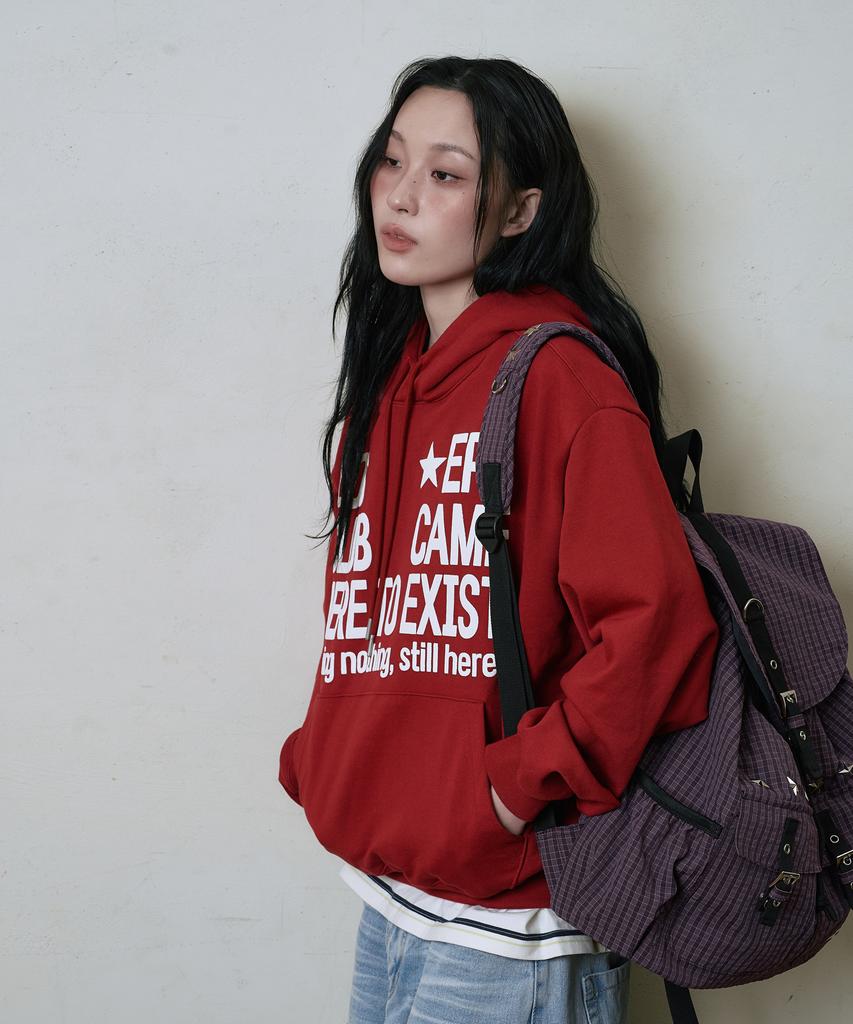 Losers Club Check Star Stud Backpack Purple