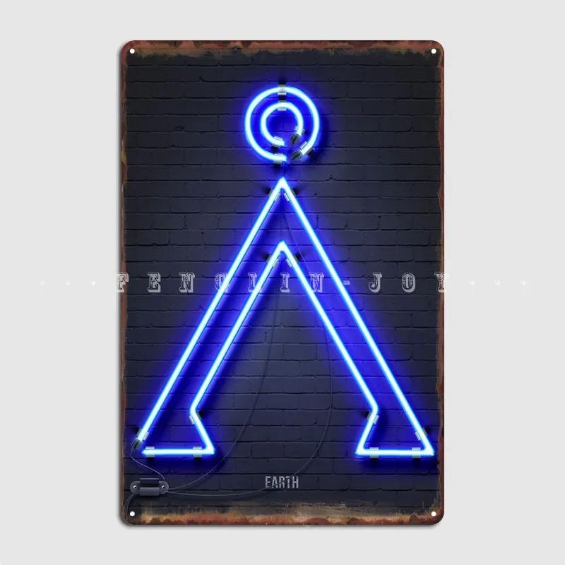

Неоновая вывеска Звездные врата Металлическая вывеска Кино Кухня Пещера Паб Украшение Декор для стен Жестяная вывеска Плакаты 20x30cm（7.8x11.8inch）