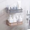 LIEI Suction Cup Wall-Mounted Bathroom Storage Shelf