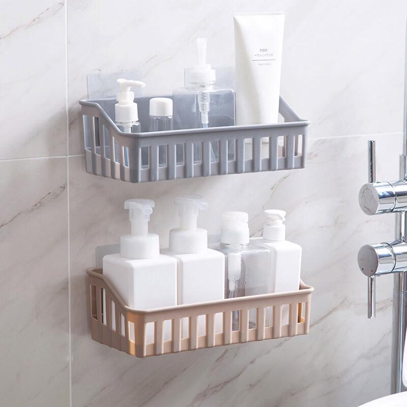 LIEI Suction Cup Wall-Mounted Bathroom Storage Shelf