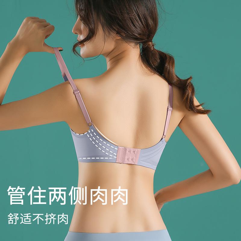 No Steel Ring, Jelly Strip, Seamless Thin Breathable Breast Bra, Cup Breathable Ice Silk