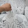 4Pcs Recliner Sofa Covers Elastic Polyester Slipcovers Non-slip All-inclusive Protector with Pocket Single Seater Armchair Cover