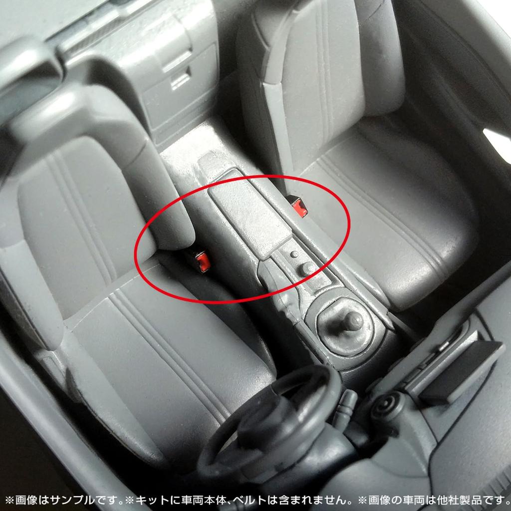 Asuka Model Miniature Spice Series Seatbelt Plastic Model Accessory (ASUKAMODEL) 1/24 Set, Black, MS-011