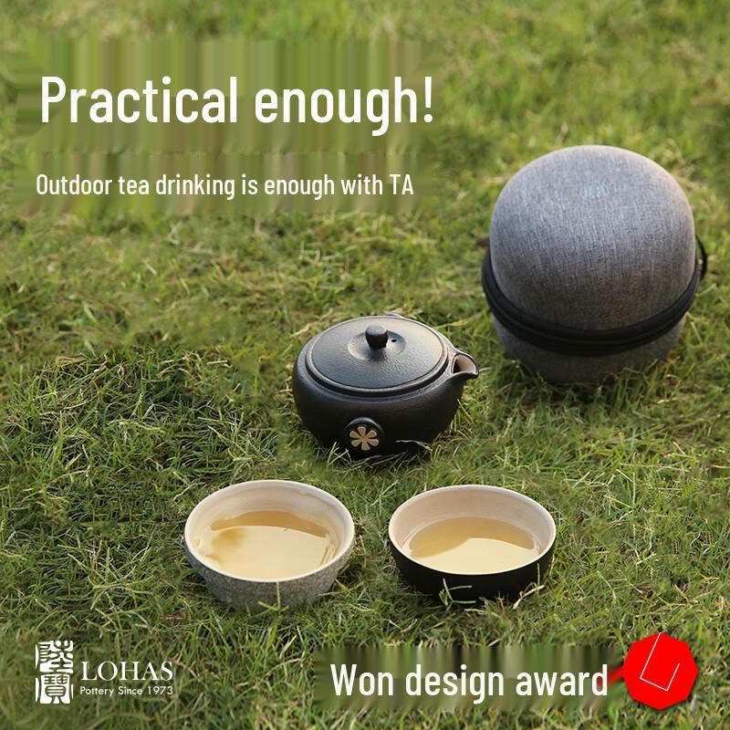 Lubao Portable Ceramic Travel Tea Set