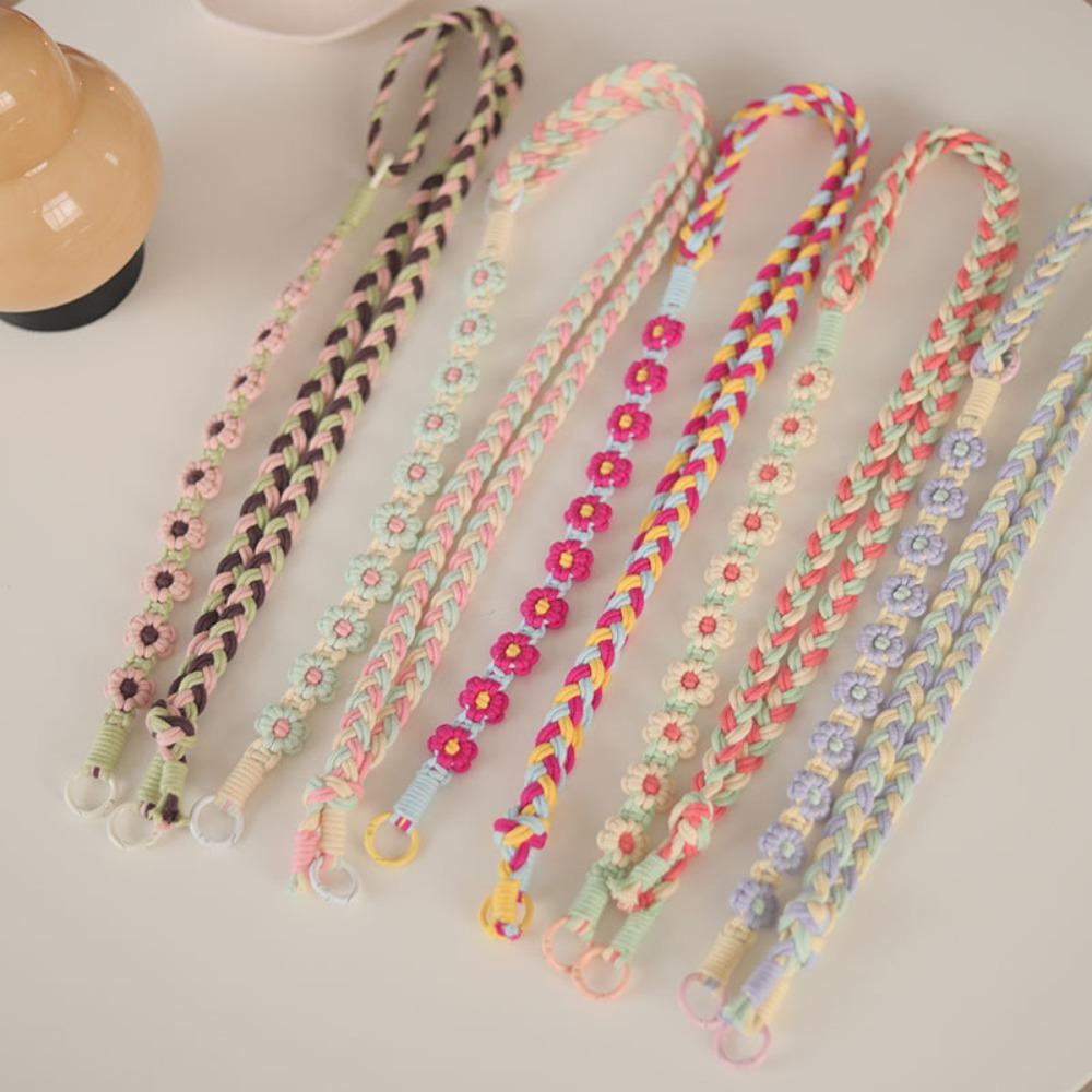 Torba na ramię 2 w 1 Długi Boho Etui na Telefon Sznurek Brelok Szydełko Makrama Pasek na Nadgarstek Dekoracja Plecaka