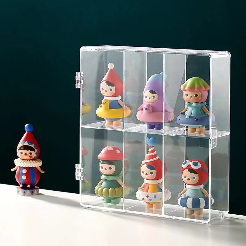 Transparent Blind Box Showcase Storage Doll Blind Box Display Dust-proof Artcrafts Box Handmade Collection Cabinet
