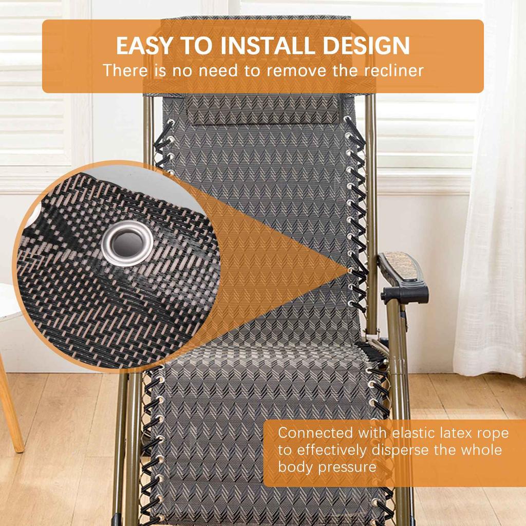 Fresh Gravity Chair Replacement Fabric, Lounge Chair Recliners Repair Tool Cloth Part For Outdoor Patio Yard Beach Pool
