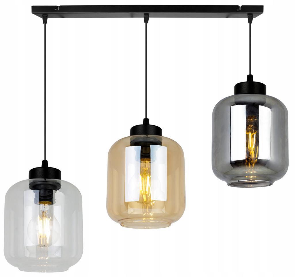NOWOCZESNA ELEGANCKA Lampa wisząca Szklany klosz