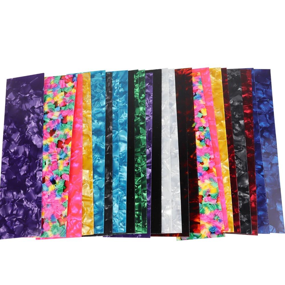 25Pcs Random Color Guitar Pick Punch Celluloid Guitar Parts Accessories  Stringed Instrument