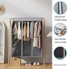 Contemporary Waterproof Polyethylene Garment Bag, Well-Sealed Zipper, Multipurpose for Closet & Under-Bed Clothes Storage