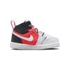 New Jordan Air Jordan 1 Mid SE TD Slip-Resistant Anti-Kick High-Top Baby & Toddler Shoes White Black Red Infant And Toddler FB4419-016
