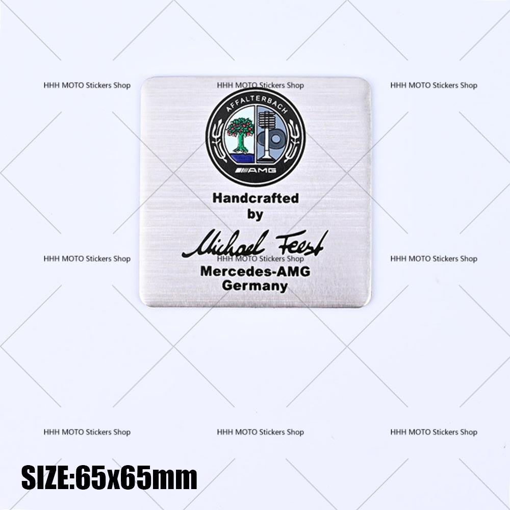 Car Engine Sticker AFFALTERBACH Nameplate Label Emblem Sticker for Mercedes Benz AMG Maybach W205 W213 W166 W177 W463 W464 CLA