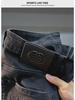 Luxury European Men's Black Slim Straight Jeans - Autumn/Winter Collection