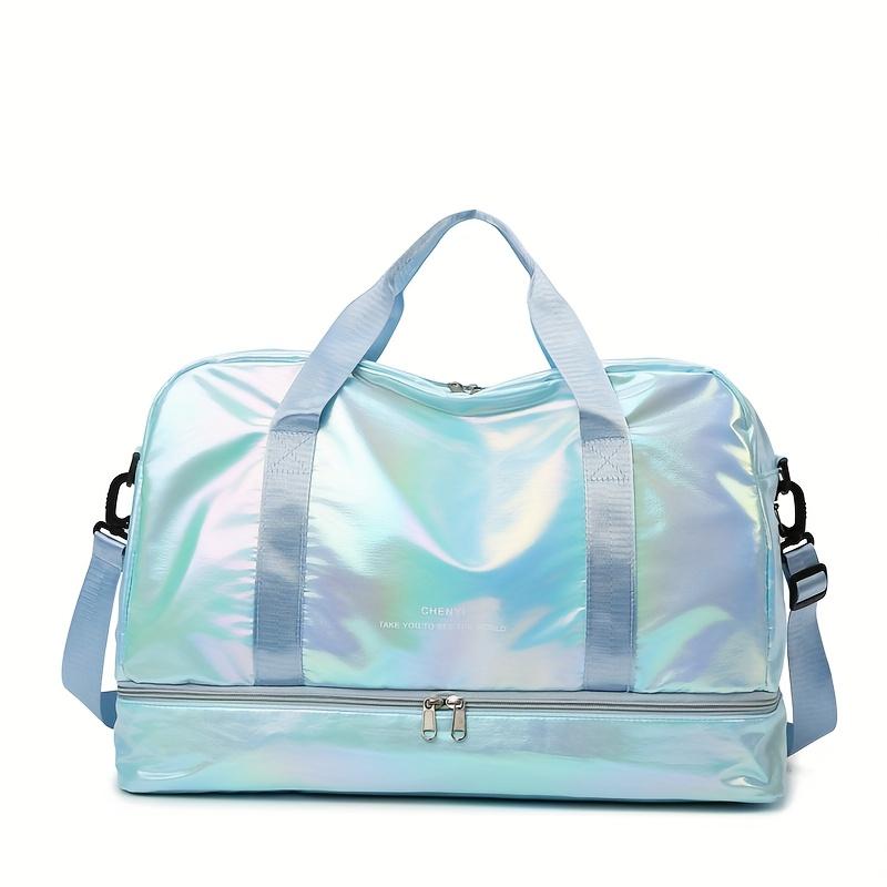 Large Capacity Multifunctional Casual Travel Duffel Bag, Lightweight Nylon Weekender Tote for Gym, Sports, Overnight Trips