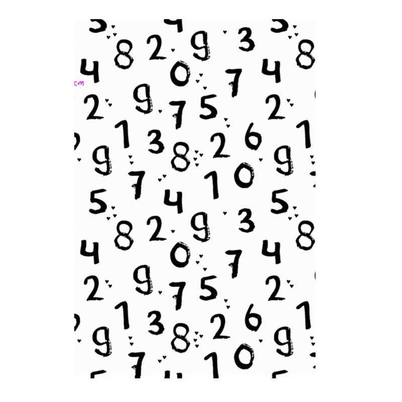 40x60cm Letter Printed Cotton Table Placemat Napkin Tea Towel Baking Gourmet Background Cloth Home Kitchen Decor 40x60cm&1pc