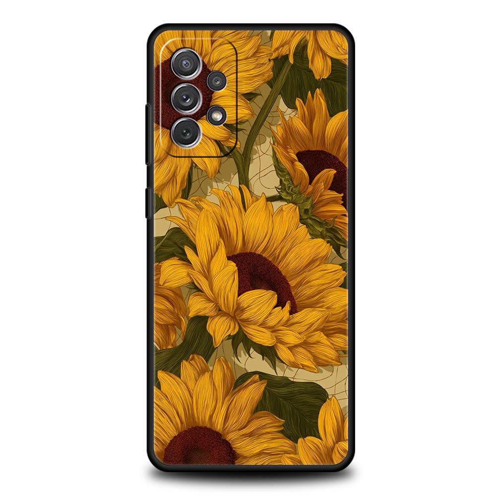 Summer Colorful Flower Case for Samsung A57 A37 A51 A71 A21S A17 A15 A25 A41 A23 A33 A53 A73 A07 A03S A05S A13 A35 A55 5G Cover