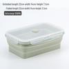 Collapsible Silicone Lunch Box Set: Microwave Steaming, Fresh-Keeping, 4-Piece Bento for Office & Picnic