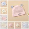 0-3 Months Baby Fetal Cap Print Infants Beanie Cap Windproof Newborn Hats  Autumn
