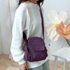 Borsa Quadrata Piccola Borsa a Spalla da Donna Borsa a Tracolla in Nylon Idrorepellente