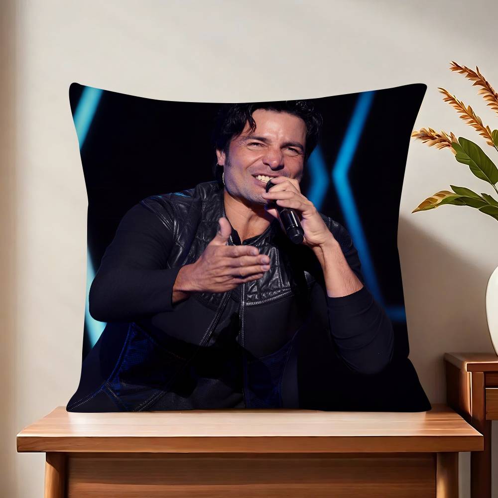 Актер C-Chayanne Наволочка Модная Квадратная Наволочка Спальня Диван Комната Внутреннее Убранство Досуг Наволочка 16x16Inch