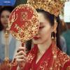 Pleated Xiuhe Dress Wedding Fan - Song Yi Style