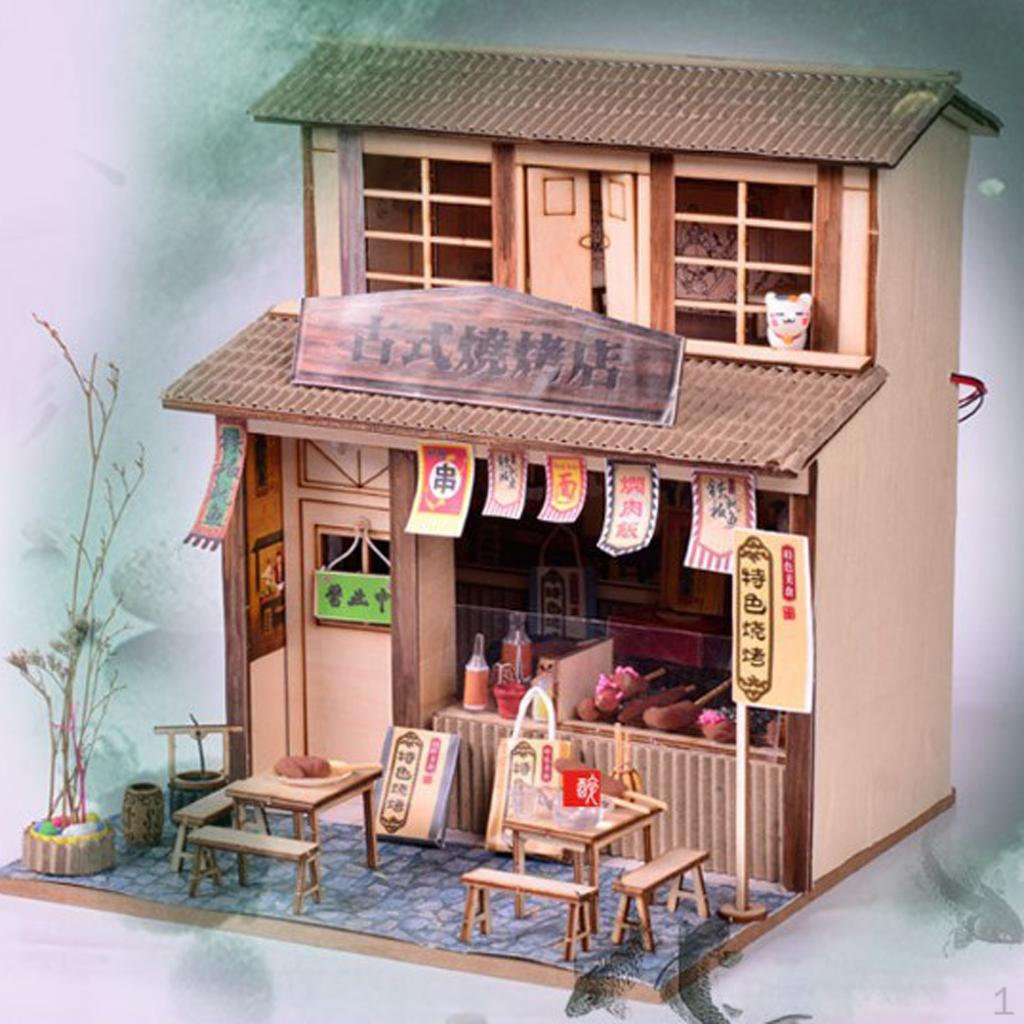 

Dollhouse Miniature with Furniture, Kits to Build for Kids Adults Gifts, 1:24 Scale
