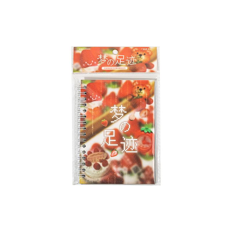 30sheet Cut Coil Sticker Book Time Story Series Ancient Early Wind Material Handmade Cute Sweet DIY Scrapbooking Collage Student