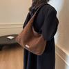 Plush large-capacity bag women's 2025 new autumn and winter versatile commuter shoulder bag fashion tote bag