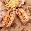 50PCS Food Grade Fried Food Wrapping Paper Oil Resistant Sandwich Packaging Paper Oil-Proof Paper