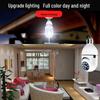360° Wireless Surveillance Light Bulb Camera with Mobile Remote and Full-Color Night Vision HD Monitoring