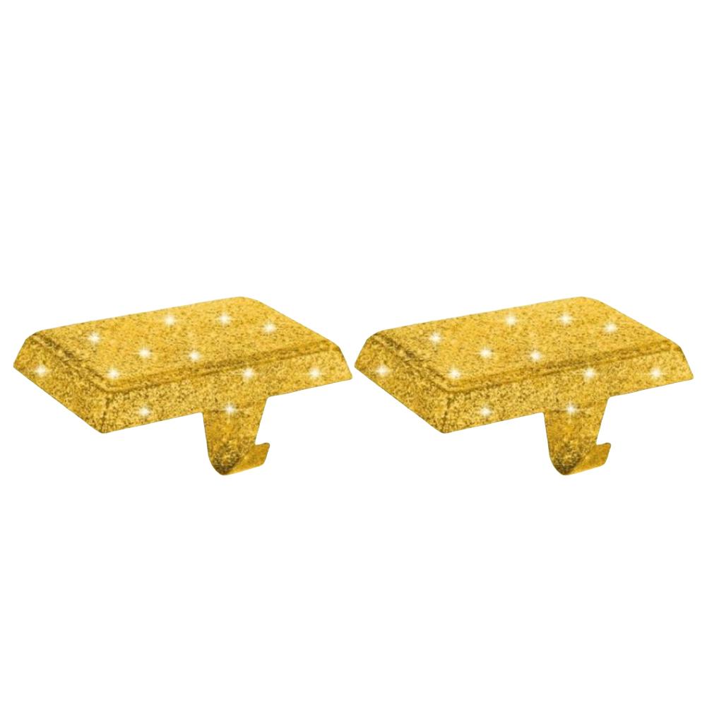 

Decorative Hooks Christmas Stocking Holders Festive Atmosphere Brightly Colored Stocking Holders Heavy Stocking Support золотий