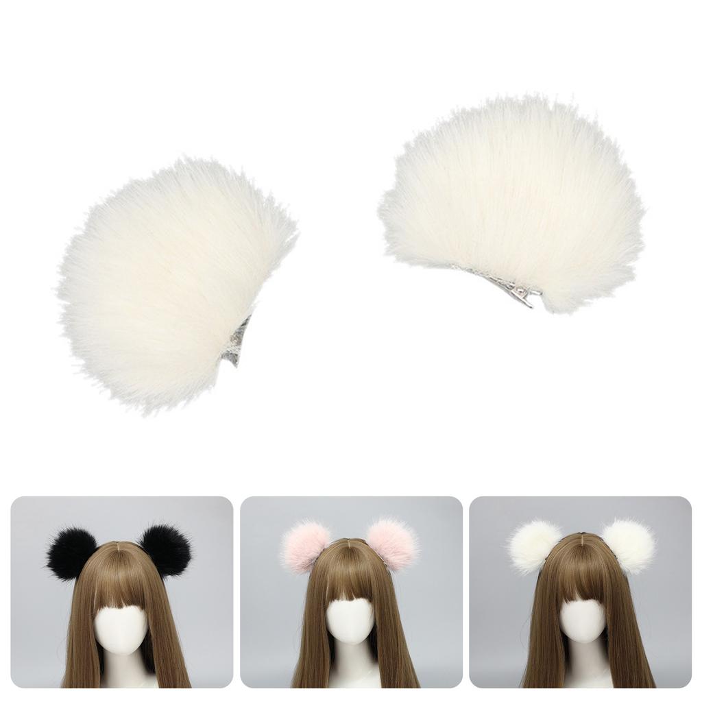 Japanese Anime Ear Hair Clip for Halloween Party Dressingup Maid Costume Props Hair Pin Music Festival Props Barrettes
