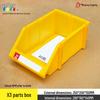 Angled Entry Heavy-Duty Plastic Storage and Organizer Box for Components and Hardware