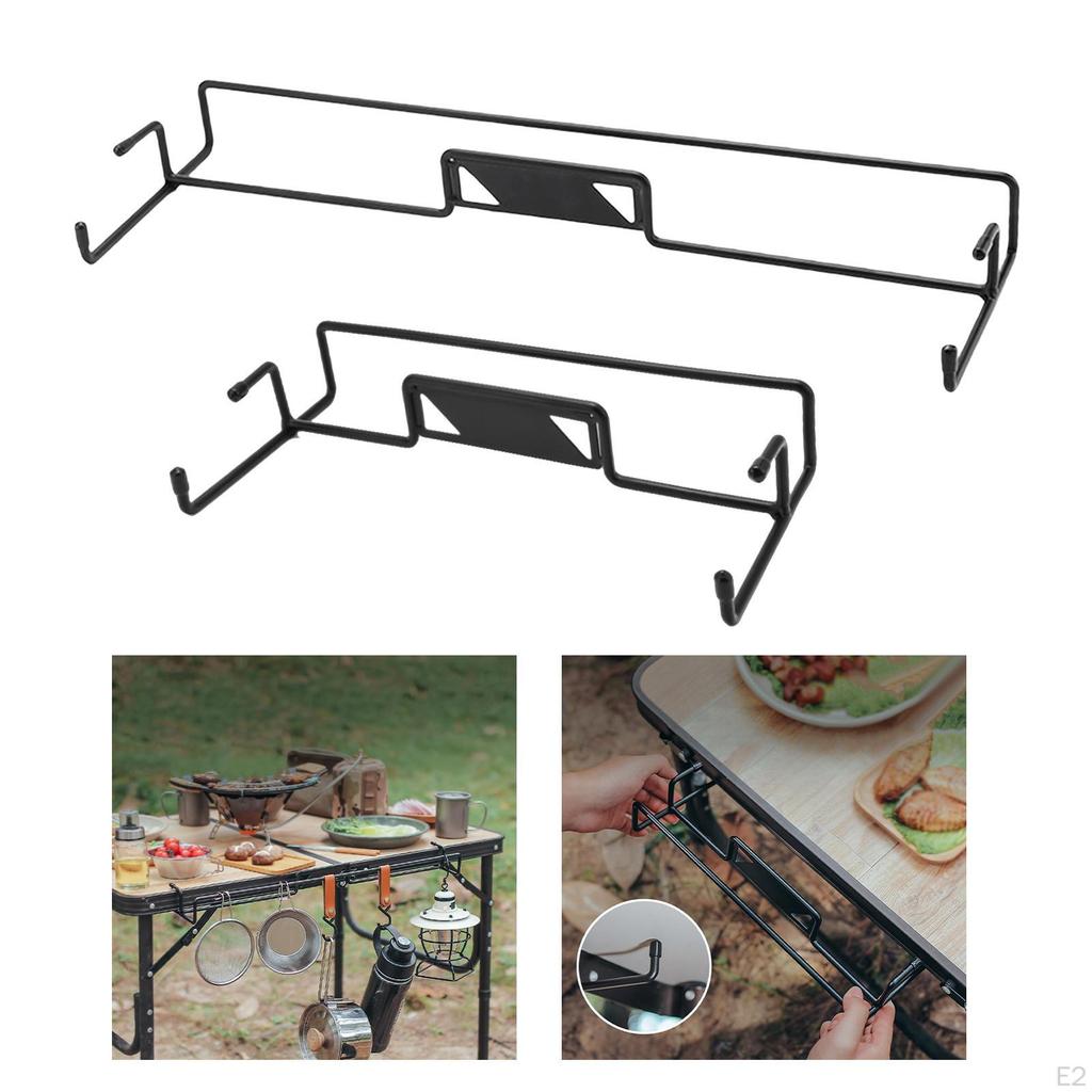 Camping Desk Side Hanger Picnic Barbecue Tools Utensil Holder for Hiking
