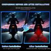 Motorcycle LED Projection Tail Light Electric Modification Welcome Decoration Anti-collision Laser Light Brake Warning Lights