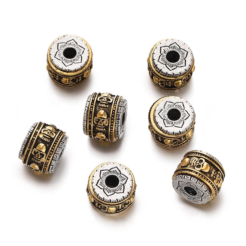 5pcs/lot Alloy Spacer Beads Metal Color Irregular Bead for DIY Jewelry Bracelet Necklace Making Findings Supplies Accessories