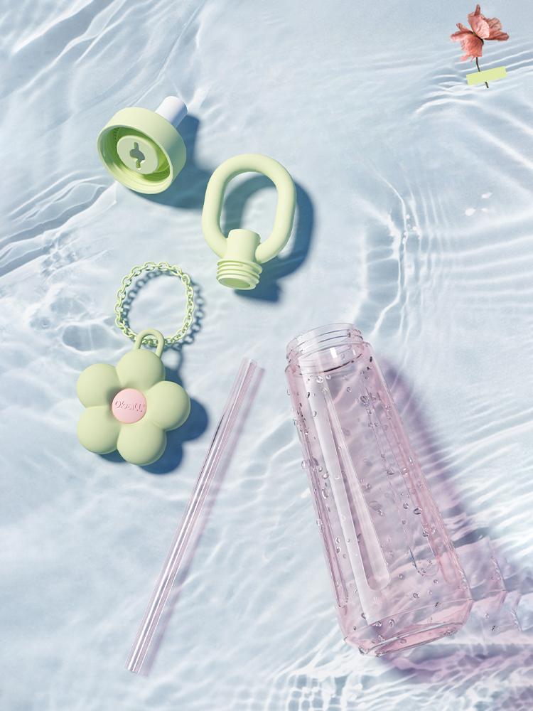 Göttinnenbecher Mädchen Hohes Aussehen Haushalts-Tragbare Flaschen Sommer Hochtemperaturbeständigkeit Große Kapazität Strohbecher