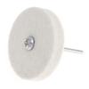 2 Inch T-shaped White Wool Polishing Wheel Mirror Polishing Buffer Cotton Pad