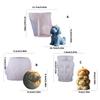 Pet Puppy Candle Silicone Mould Dog Figurine Silicone Mold For Epoxy Resin Craft Handmade Candle Soap Chocolate Baking