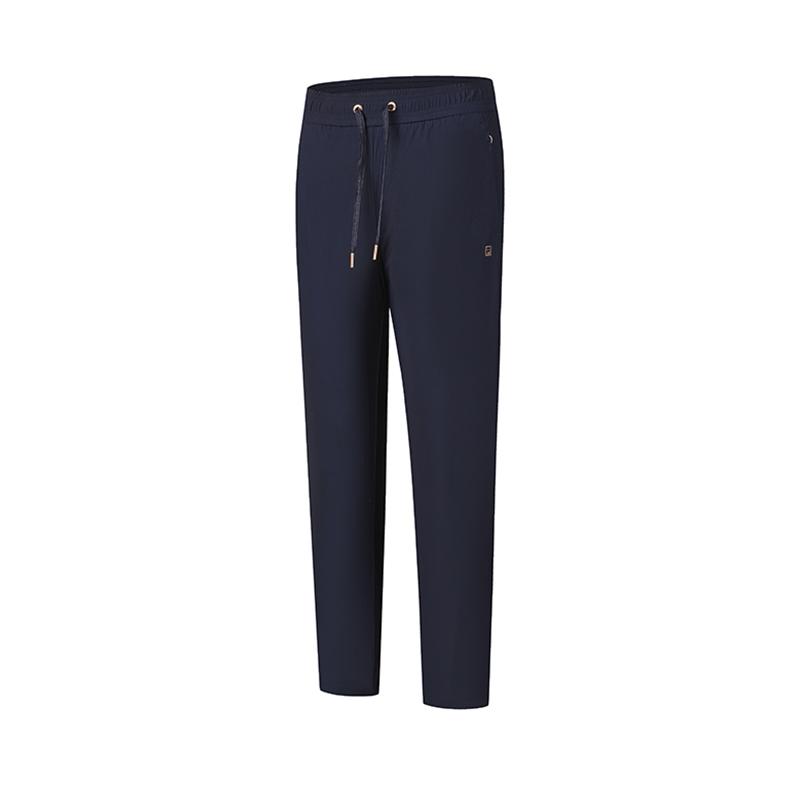 Fila Fitness Logo Simple Comfortable Knit Sports Pants Women Bottoms Royal-Blue A61W421602FNV