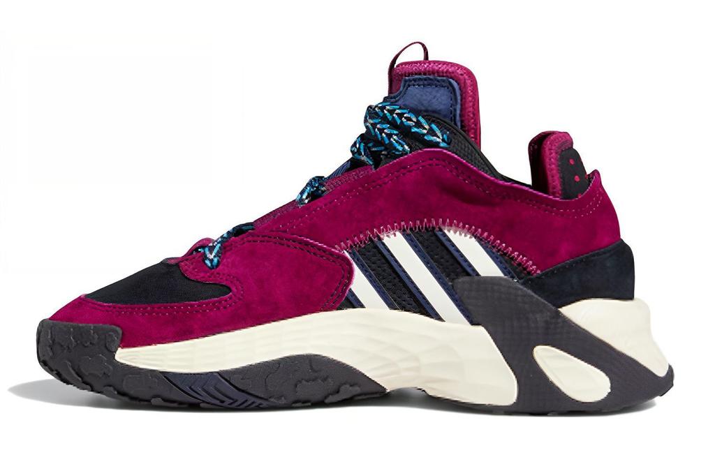 adidas Originals Streetball J Comfortable Abrasion Resistant Low Top Children's Basketball Shoes Black Purple FV5148