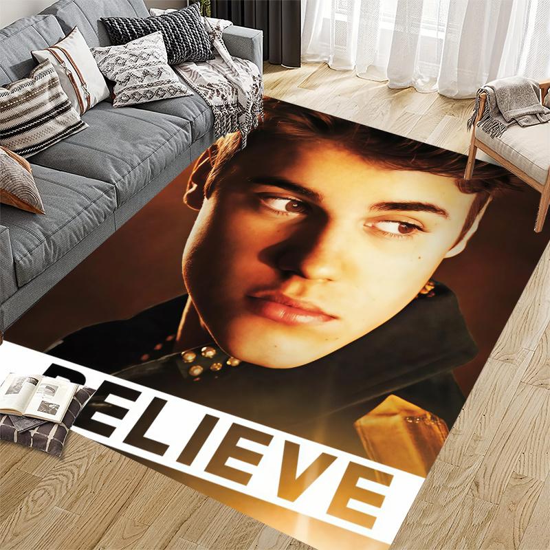 Bieber Home Sofa Decoration for Living Room & Bedroom, Non‑Slip Play Flannel Floor Mat for Game Room