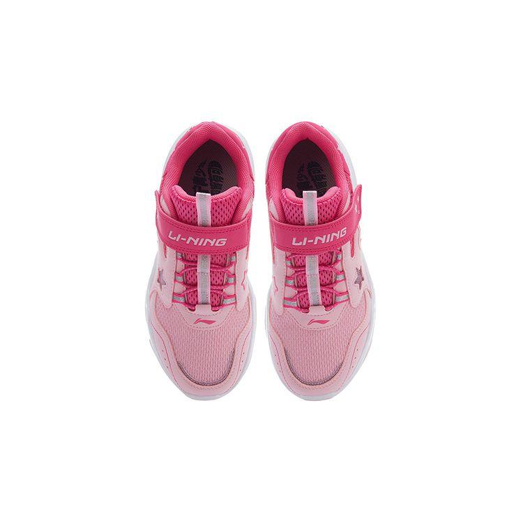 LiNing Comfortable Casual Non-Slip Shock Absorbing Wear-Resistant Support Low-Top Running Shoes Kids sneaker Pink YKCQ132-6